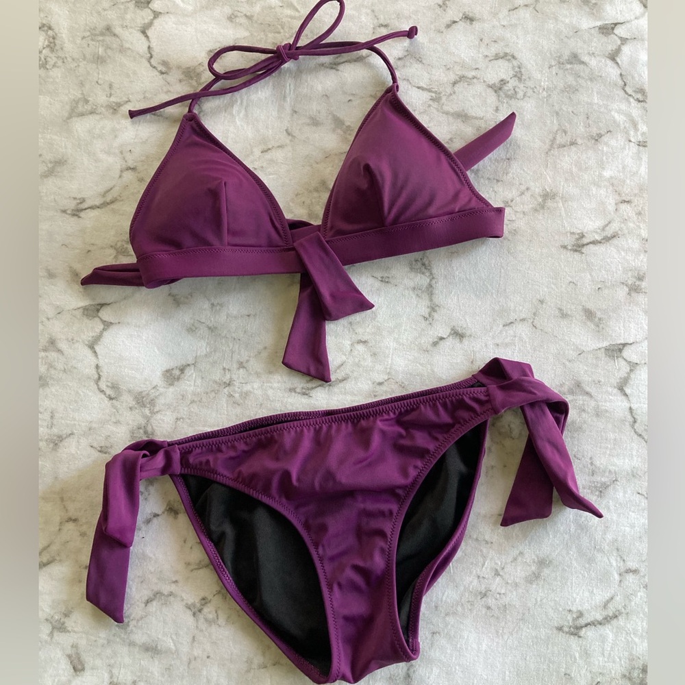 Victoria’s Secret 2 piece purple/ plum swimsuit size S
